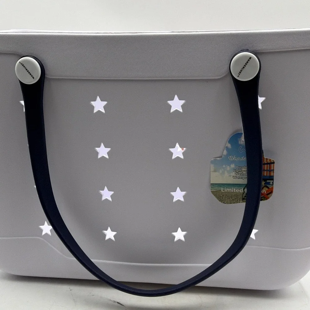 WANDERLUST 14'' AMERICANA CARRY ALL TOTE BAG RUBBER LIMITED EDITION Retro Vibes